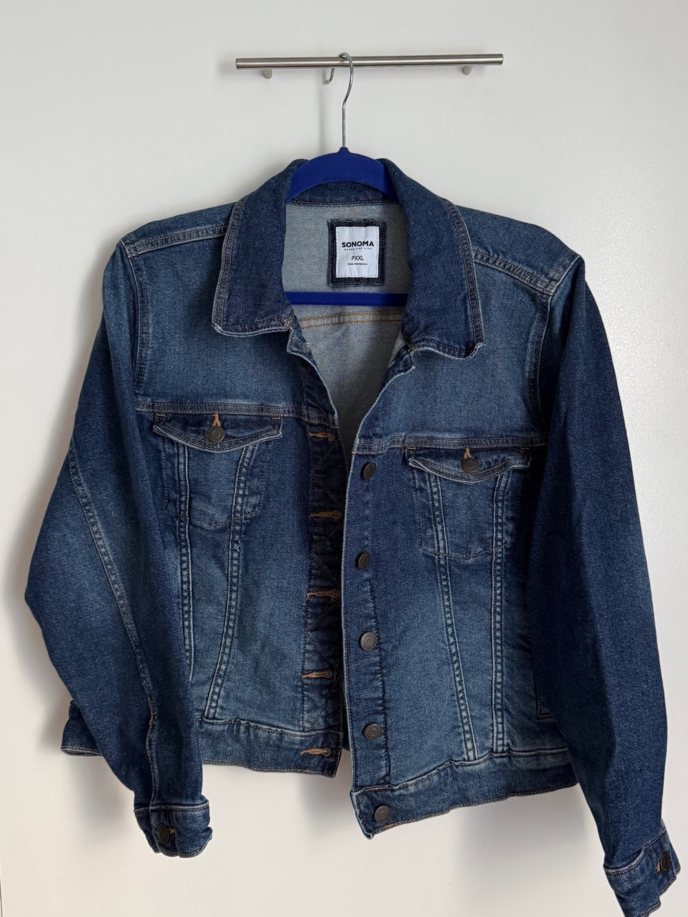 Sonoma Denim Jacket in Dark Blue Wash PXXL